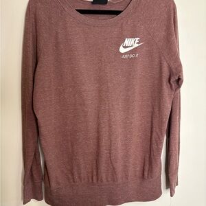 Nike Brown Crew Neck Sweater Classic Style